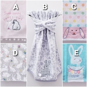 💟💖#9077 ●NEW! Easter themed Hang'N'Snap HAND Towel *Select your snap